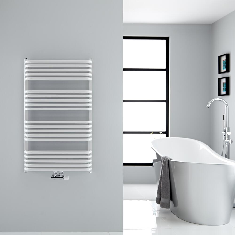 Arch - White Hydronic Heated Towel Warmer - 39.25" x 23.5"