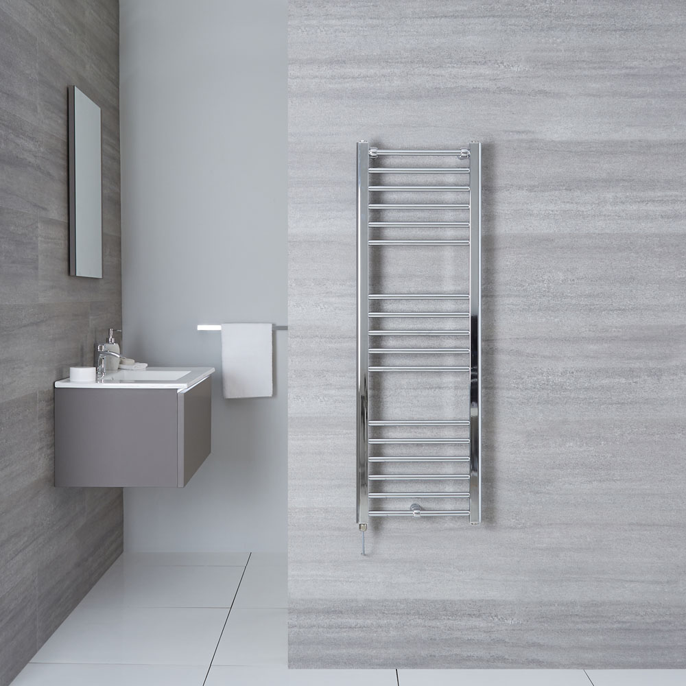 Eco Electric - Chrome Heated Towel Warmer - 47.25" x 15.75"