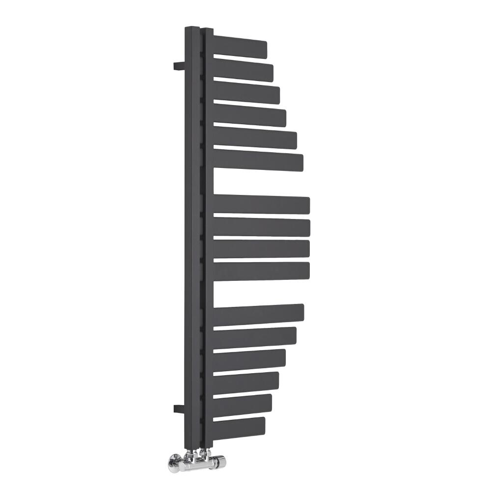 Lazio - Anthracite Hydronic Designer Towel Warmer - 43.25" x 19"