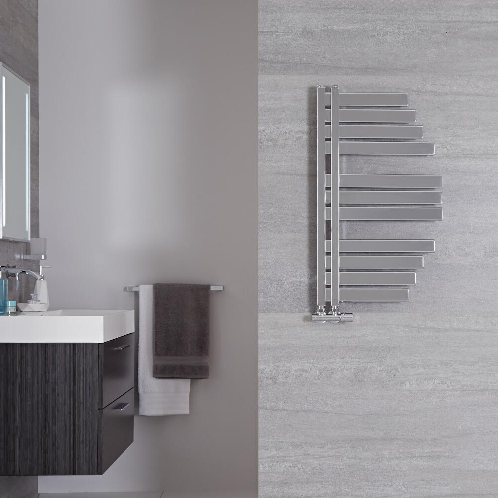 Lazio - Chrome Hydronic Designer Towel Warmer - 31.5" x 18.25"