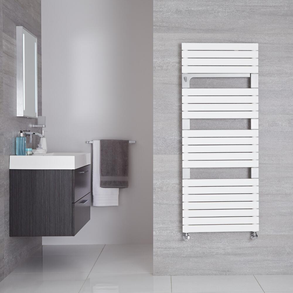 Seina - Mineral White Hydronic Designer Towel Warmer - 53.5" x 21.75"
