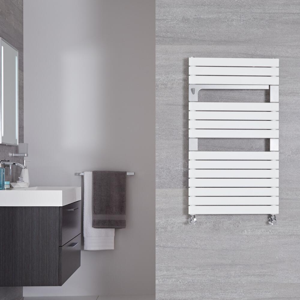 Seina - Mineral White Hydronic Designer Towel Warmer - 37.5" x 21.75"