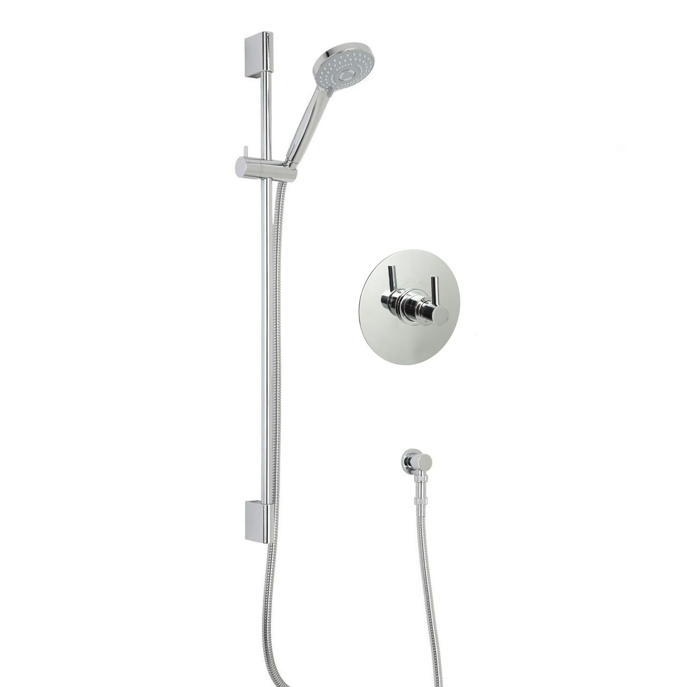 Valquest 3/4" Sequential Valve with Round Slider Rail Kit & Multifunction Handset