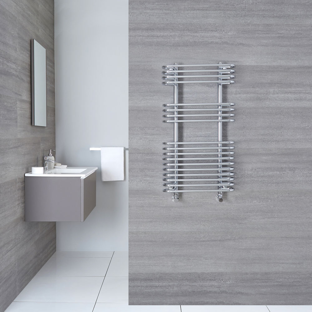 Select - Hydronic Chrome Heated Towel Warmer - 35.5" x 19.75"