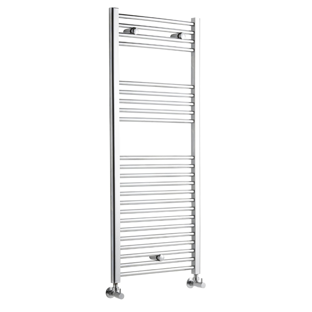 Linosa - Hydronic Chrome Flat Heated Towel Warmer - 47.25" x 19.75"