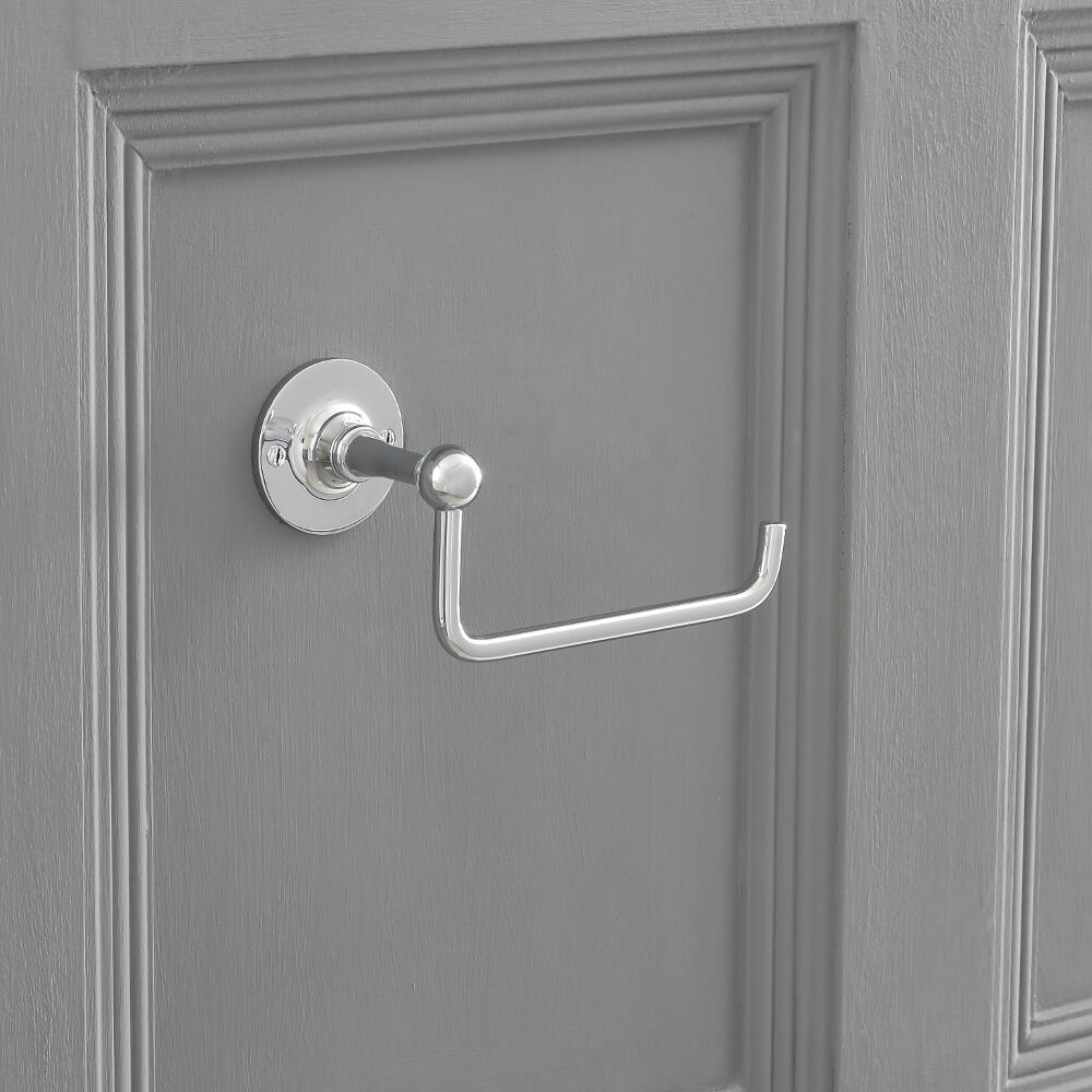 Toilet Roll Holder With Chrome Finish