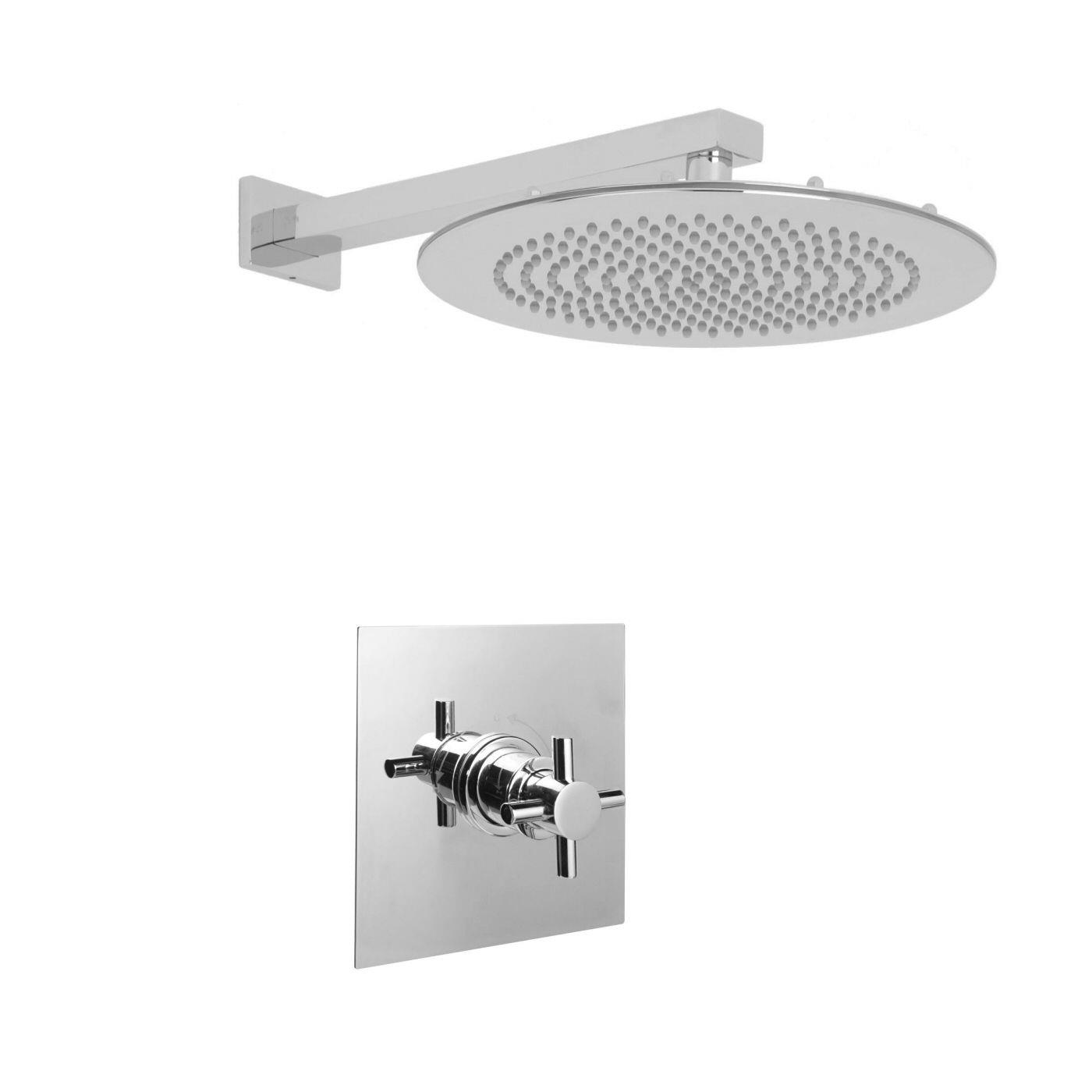 Valquest 3/4" Sequential Valve with 12" Round Shower Head & Rectangular Arm