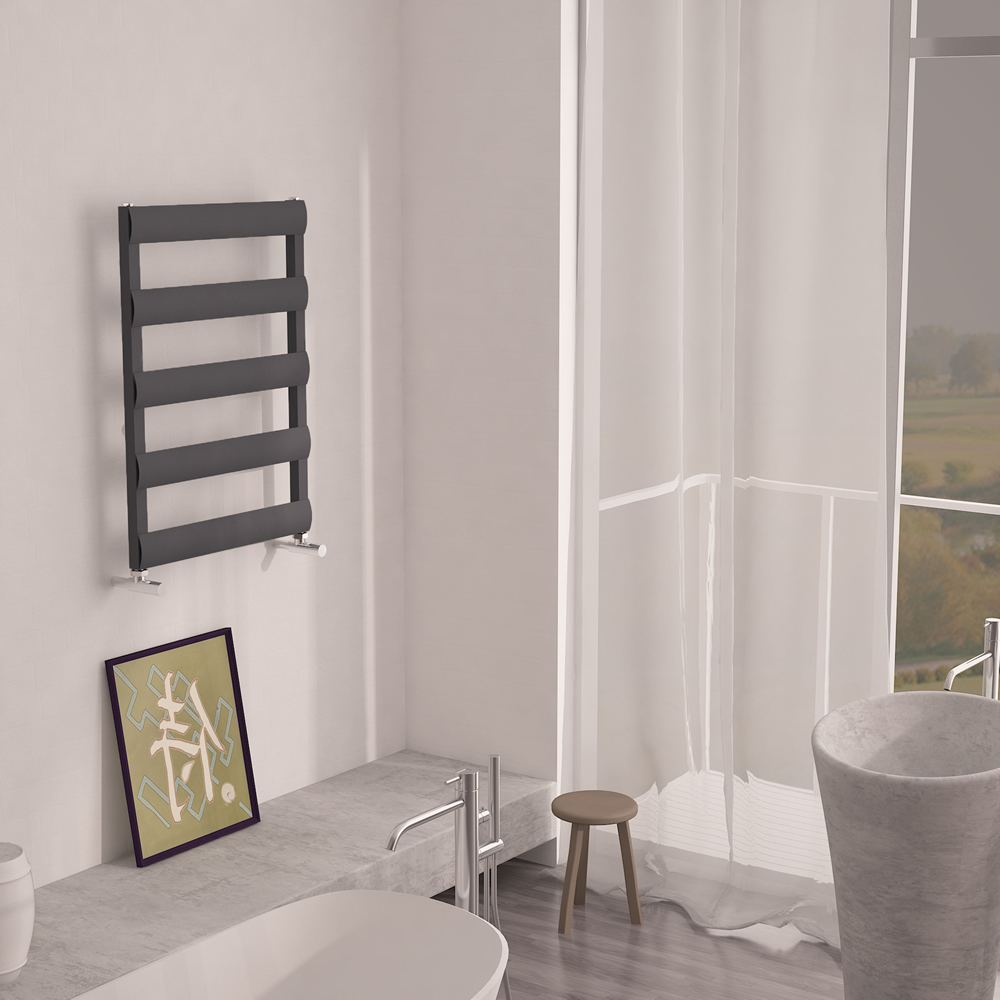 Gradus - Anthracite Hydronic Towel Warmer - 31" x 19.75"
