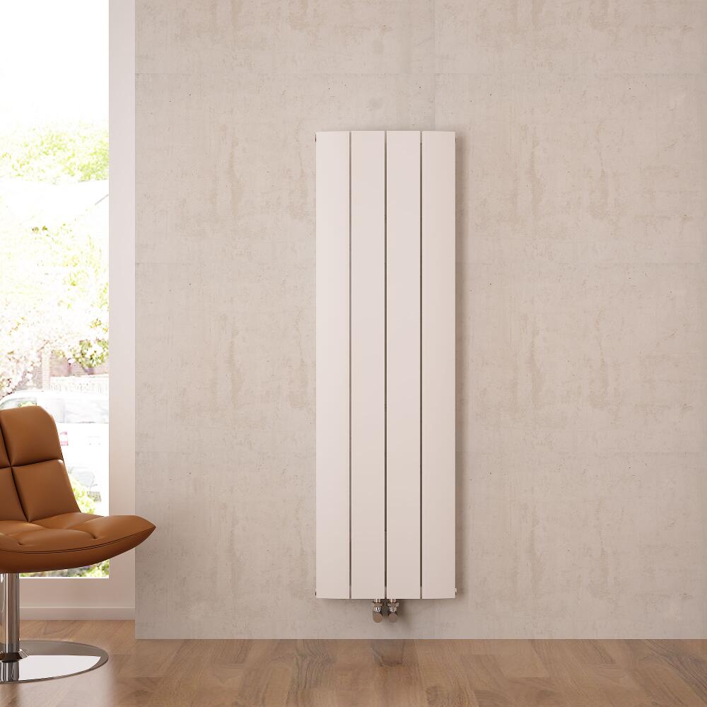 Aurora - White Aluminum Vertical Designer Radiator - 63" x 14.75"