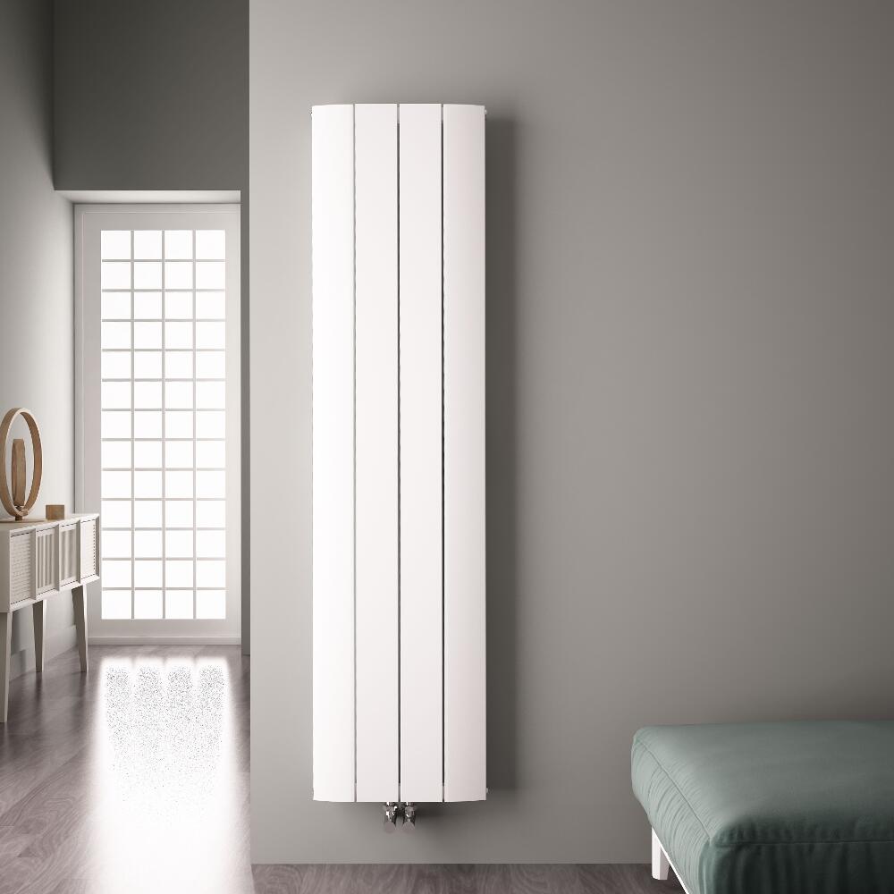 Aurora - White Aluminum Vertical Designer Radiator - 70.75" x 14.75"