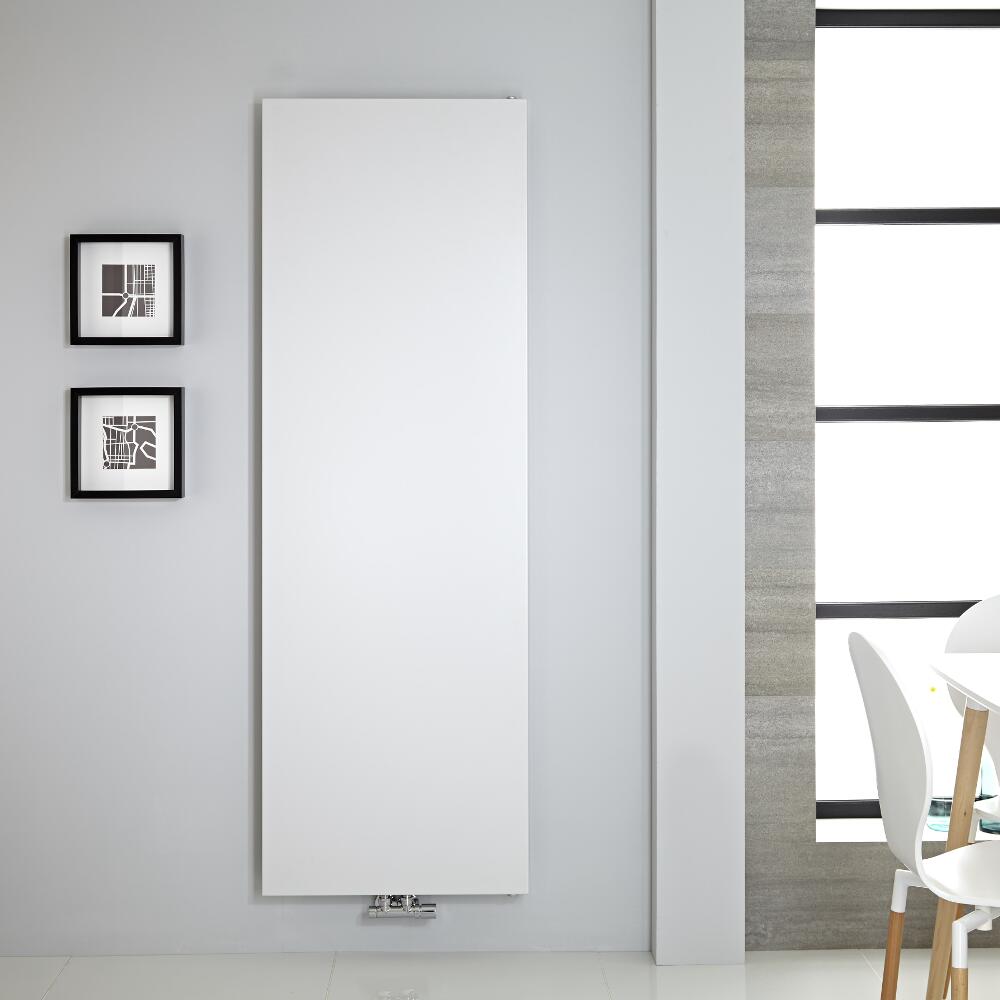 Vivara - White Vertical Flat-Panel Designer Radiator - 70.75" x 23.5"