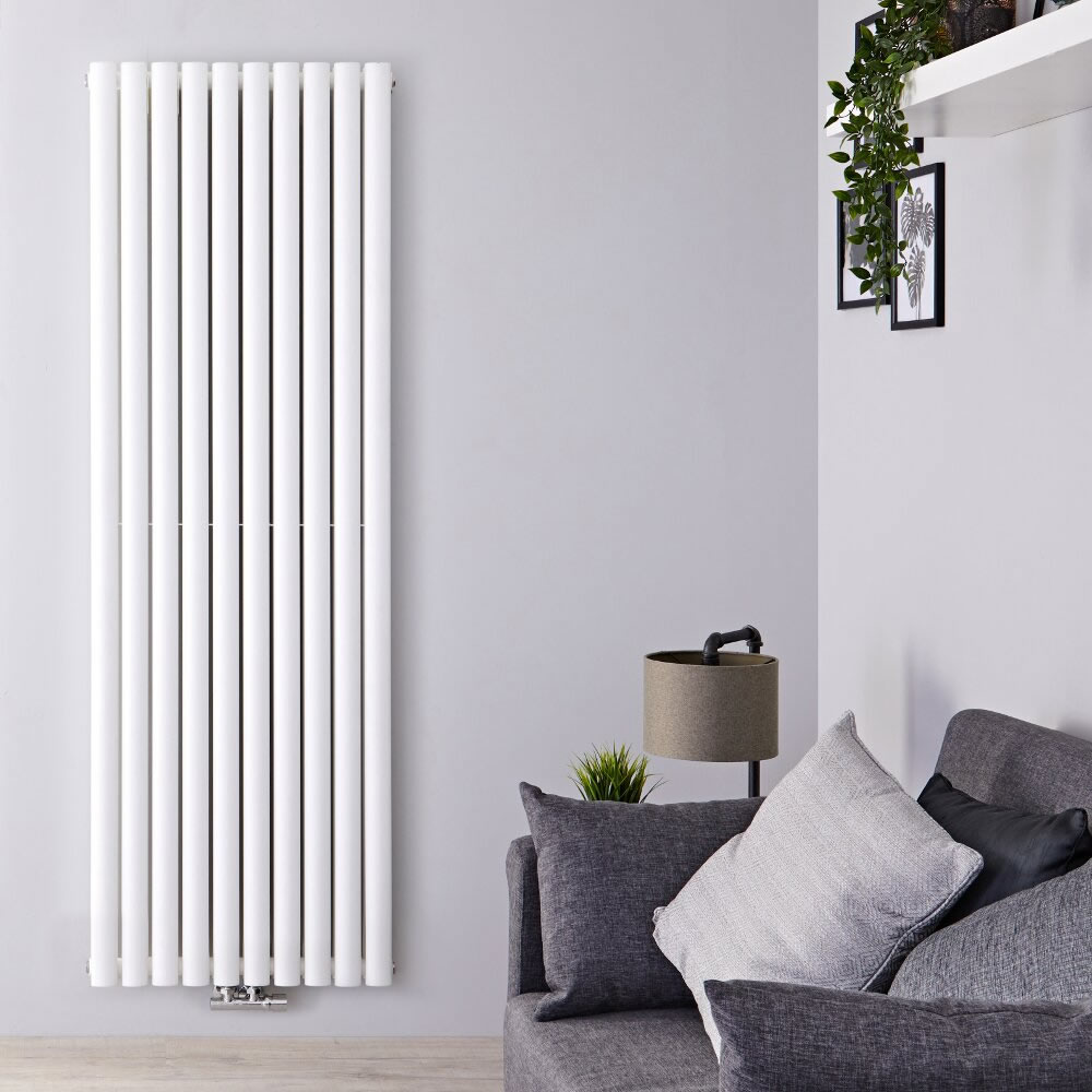 Revive Centrix - White Vertical Double-Panel Designer Radiator - 70" x 23.25"