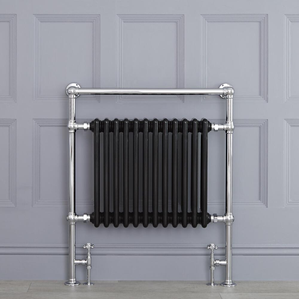 Marquis - Black Traditional Heated Towel Warmer - 36.75" x 31.25"