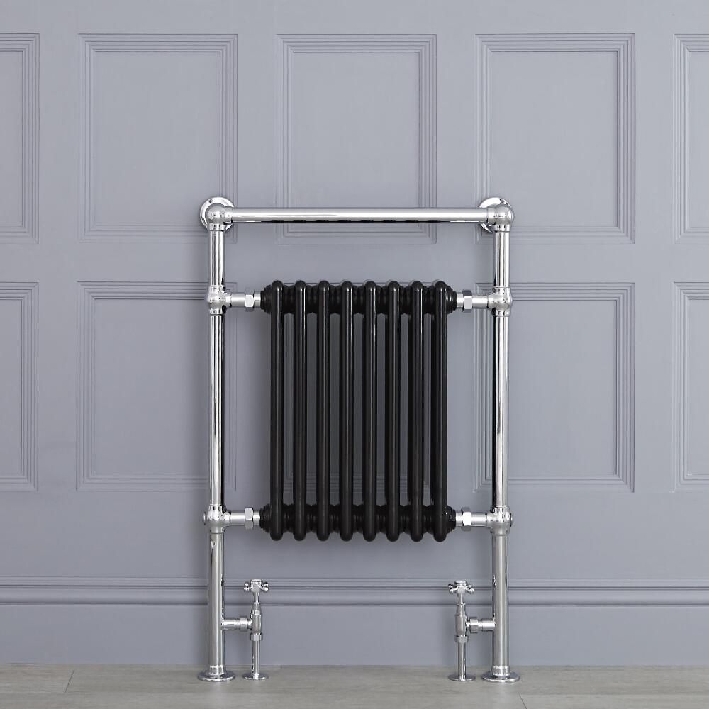 Marquis - Black Traditional Heated Towel Warmer - 36.75" x 24.5"