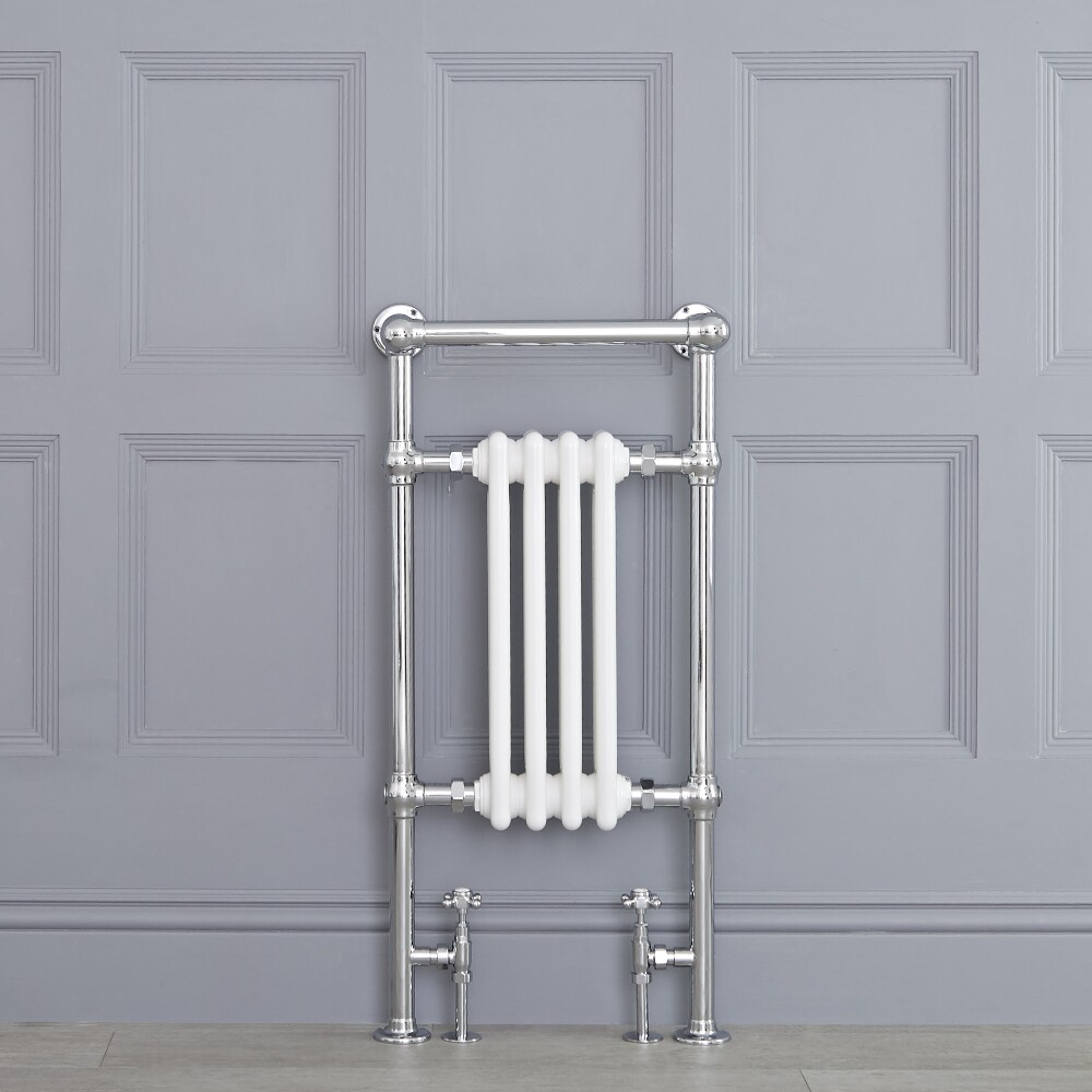 Marquis - Traditional Hydronic Heated Towel Warmer with Shelf - 36.75" x 17.75"