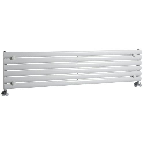Revive - White Horizontal Single-Panel Designer Radiator - 14" x 70"