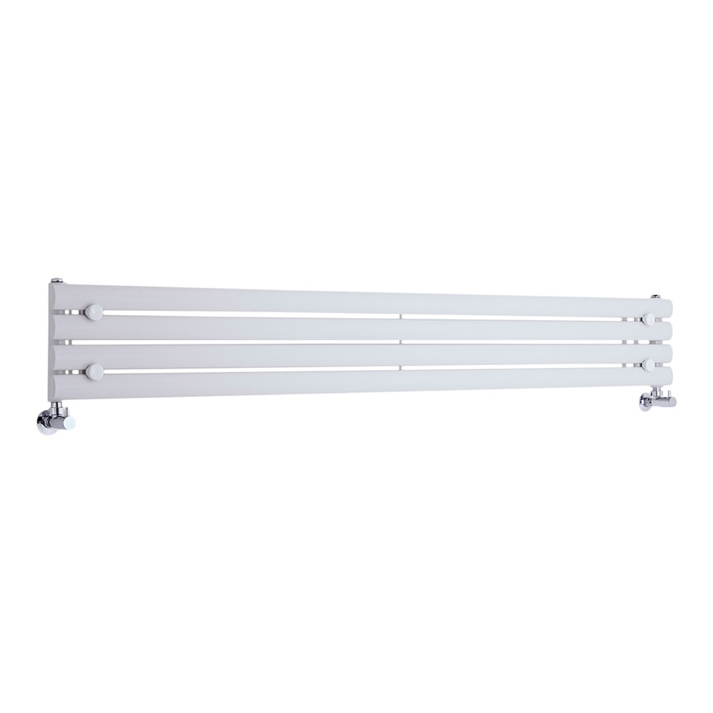 Revive - White Horizontal Single-Panel Designer Radiator - 9.25" x 70"