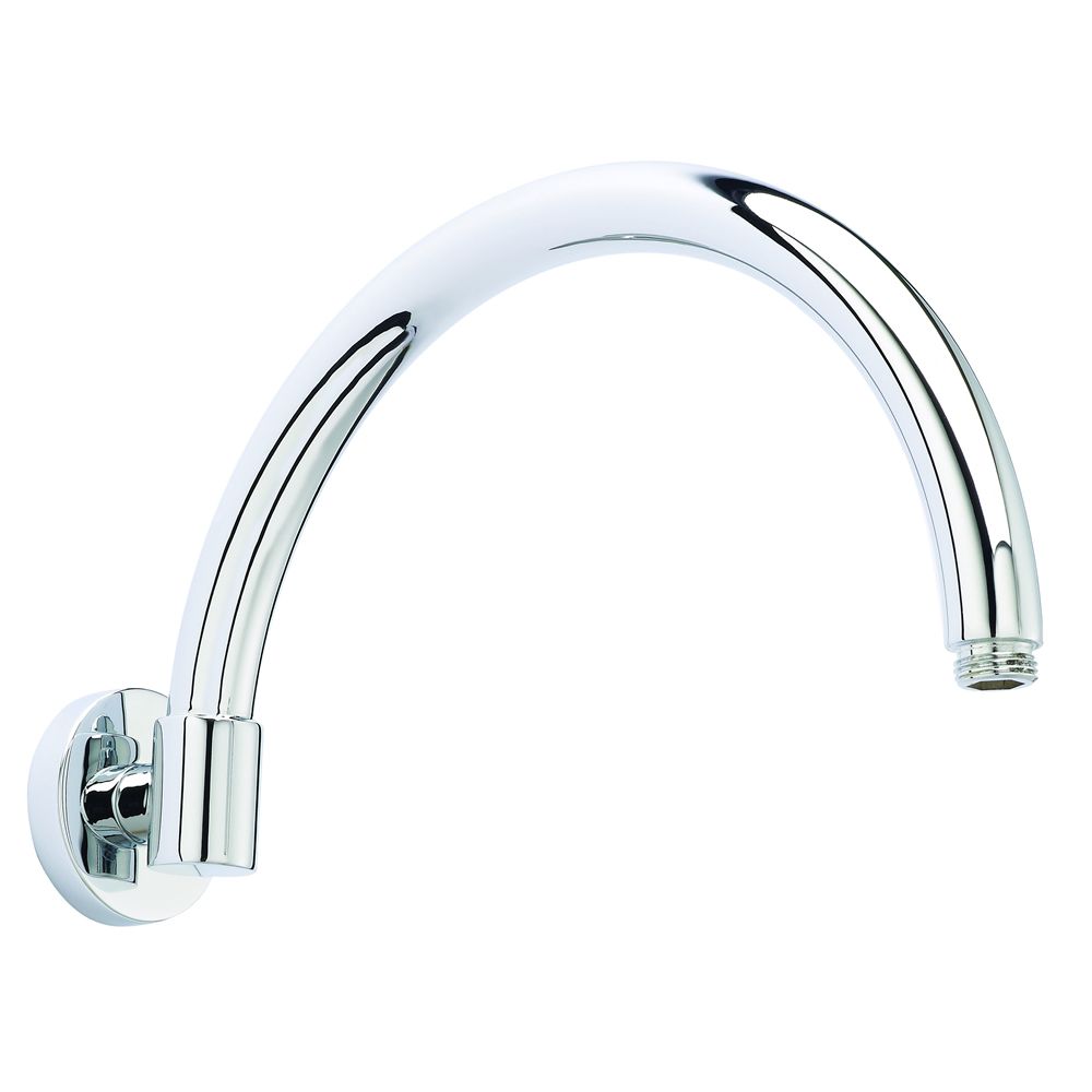 Wall Mounted Curved Shower Arm 12"
