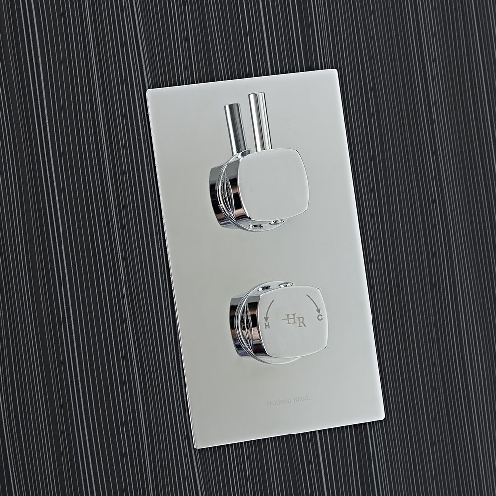 Kia/jule Twin Concealed Thermostatic Shower With Diverter 2 Outlet Options