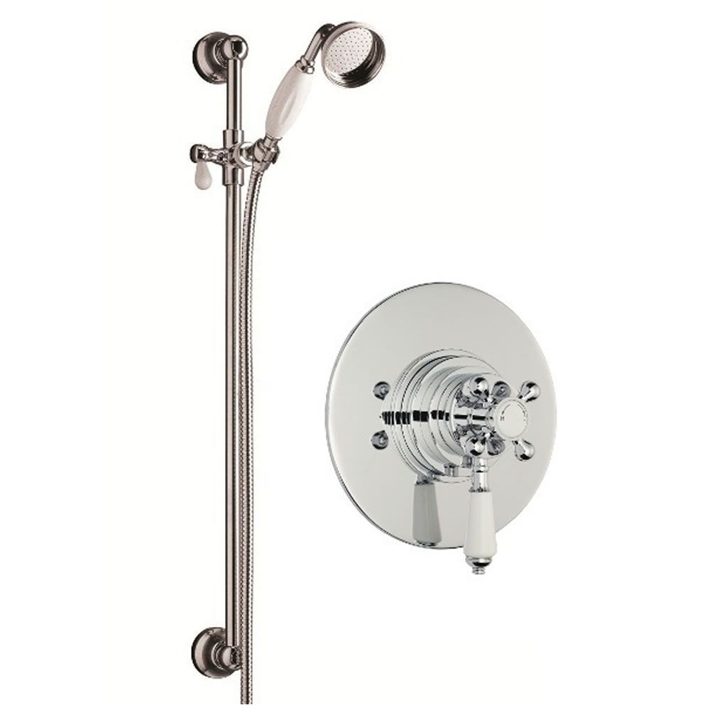 Traditional Concealed Thermostatic Shower with slider rail kit
