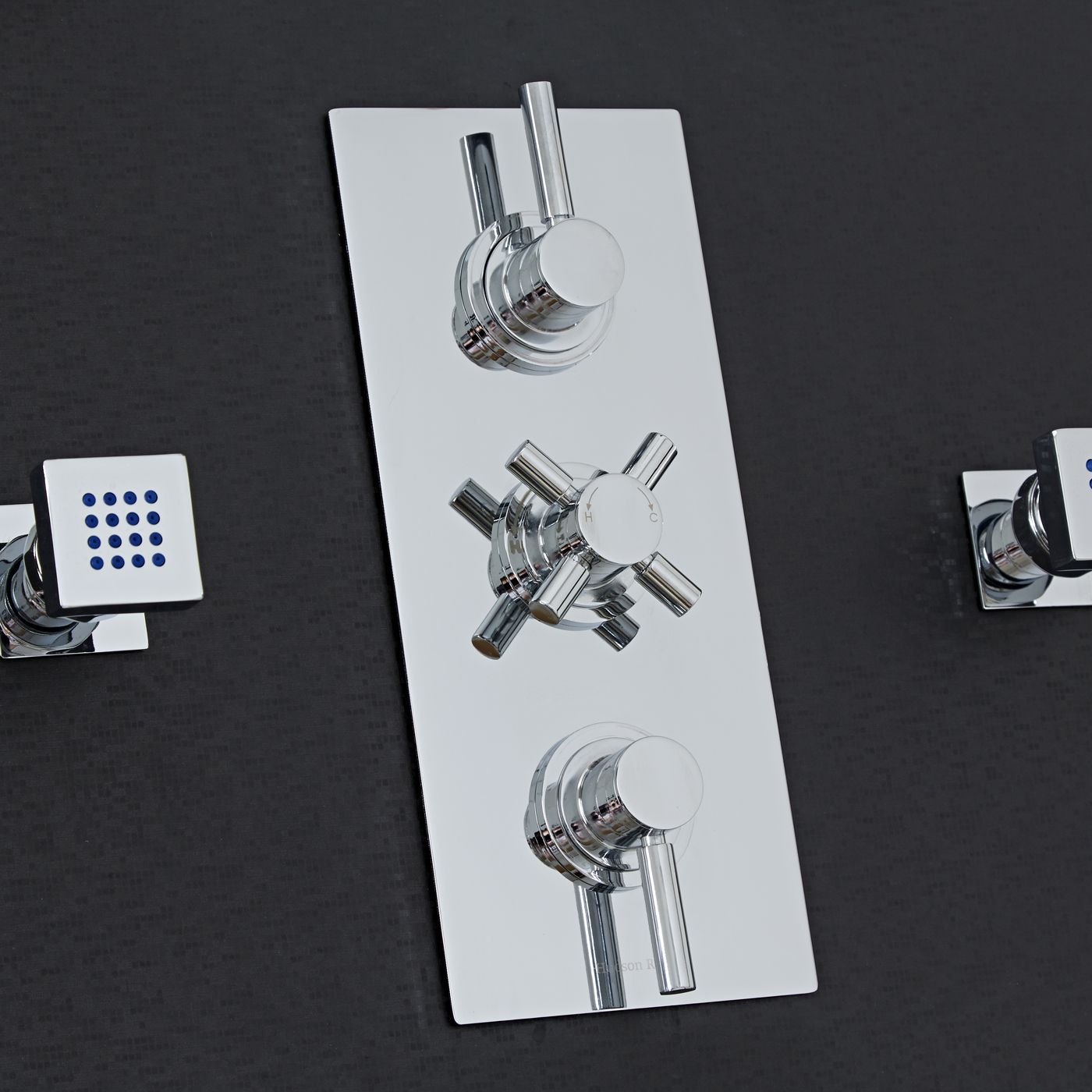 Tec Concealed 2 Outlet Triple Thermostatic Shower Valve