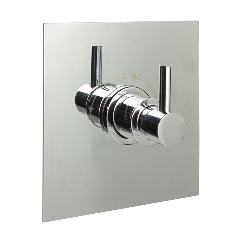 1/2" Sequential Valve, Square Plate & Modern Lever Handle