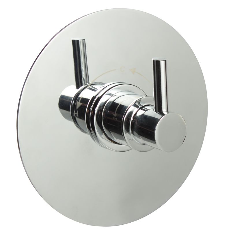 1/2" Sequential Valve, Round Plate & Modern Lever Handle