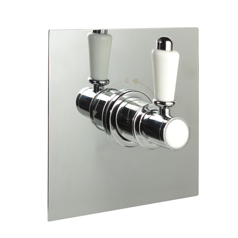 3/4" Sequential Valve, Square Plate & Traditional Lever Handle