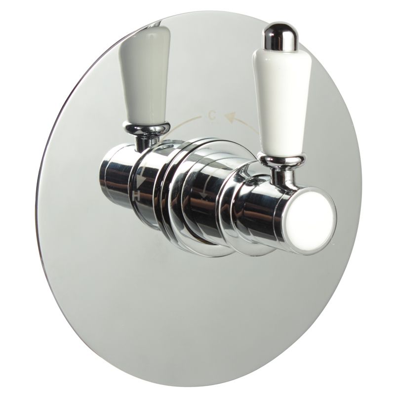 3/4" Sequential Valve, Round Plate & Traditional Lever Handle