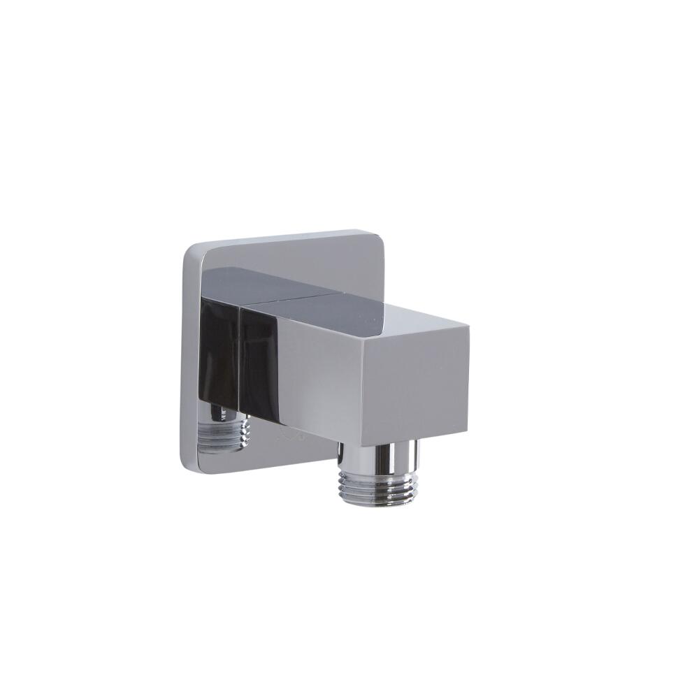 Square Outlet Elbow - Chrome