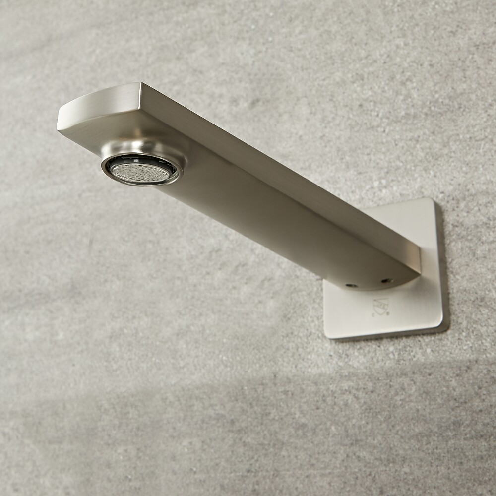 Arcadia - Brushed Nickel Wall-Mounted Tub Spout