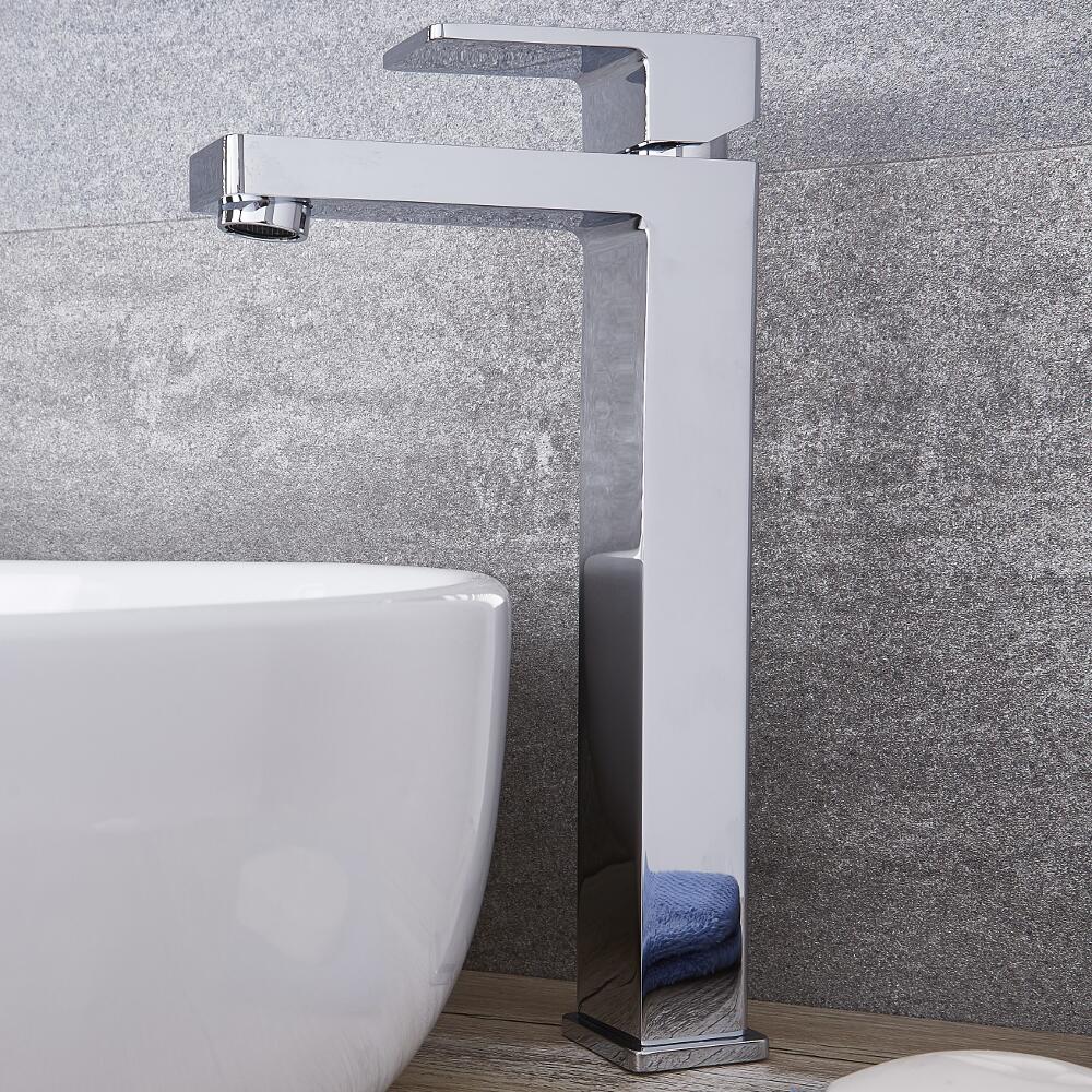 Kubix - Chrome Single-Hole Vessel Faucet