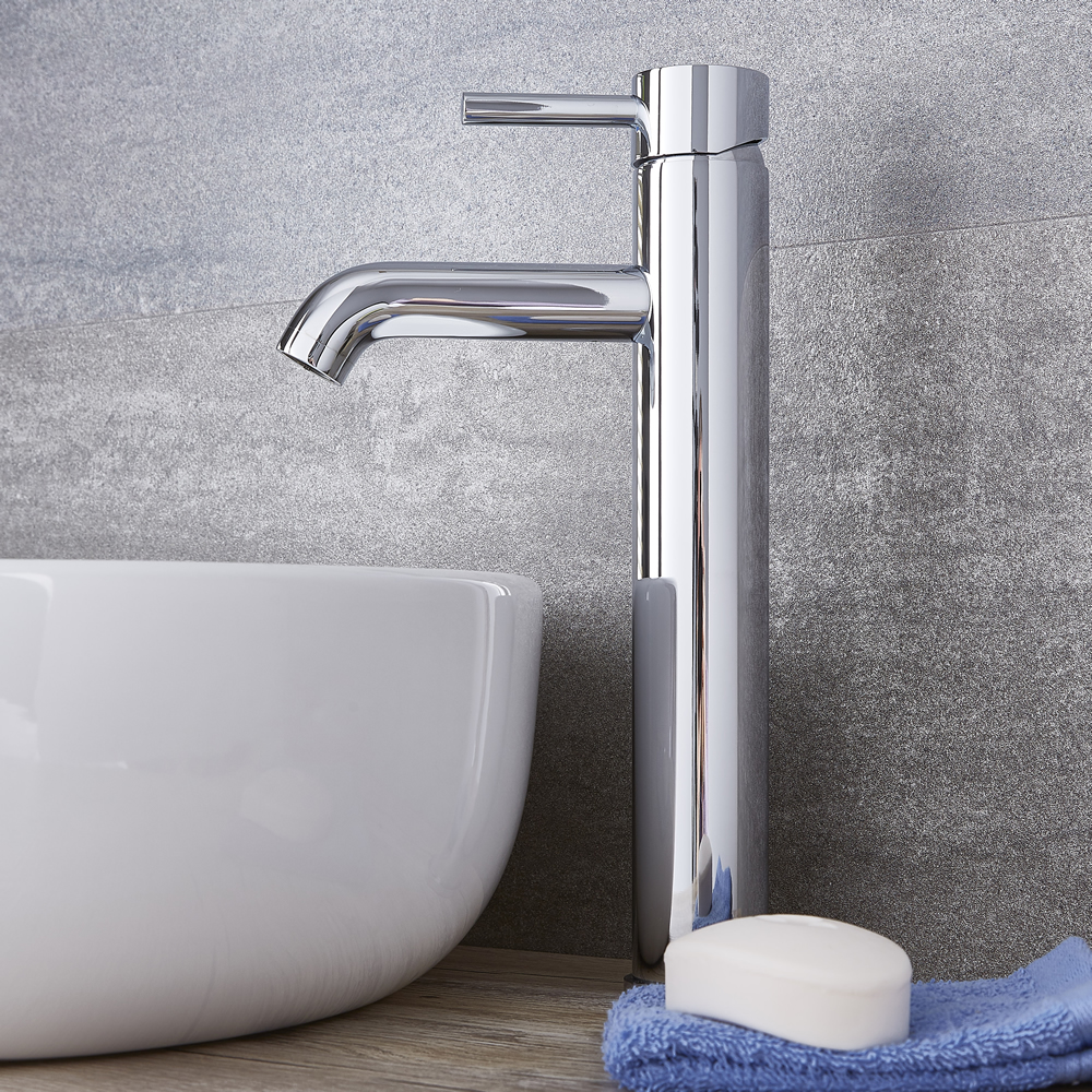 Quest - Single-Hole Vessel Faucet - Multiple Finishes Available