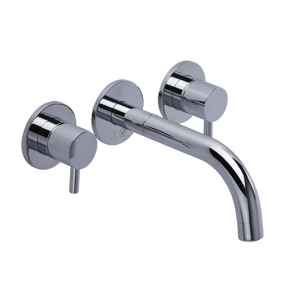 Quest - Chrome Widespread Wall Mounted Bathroom Faucet