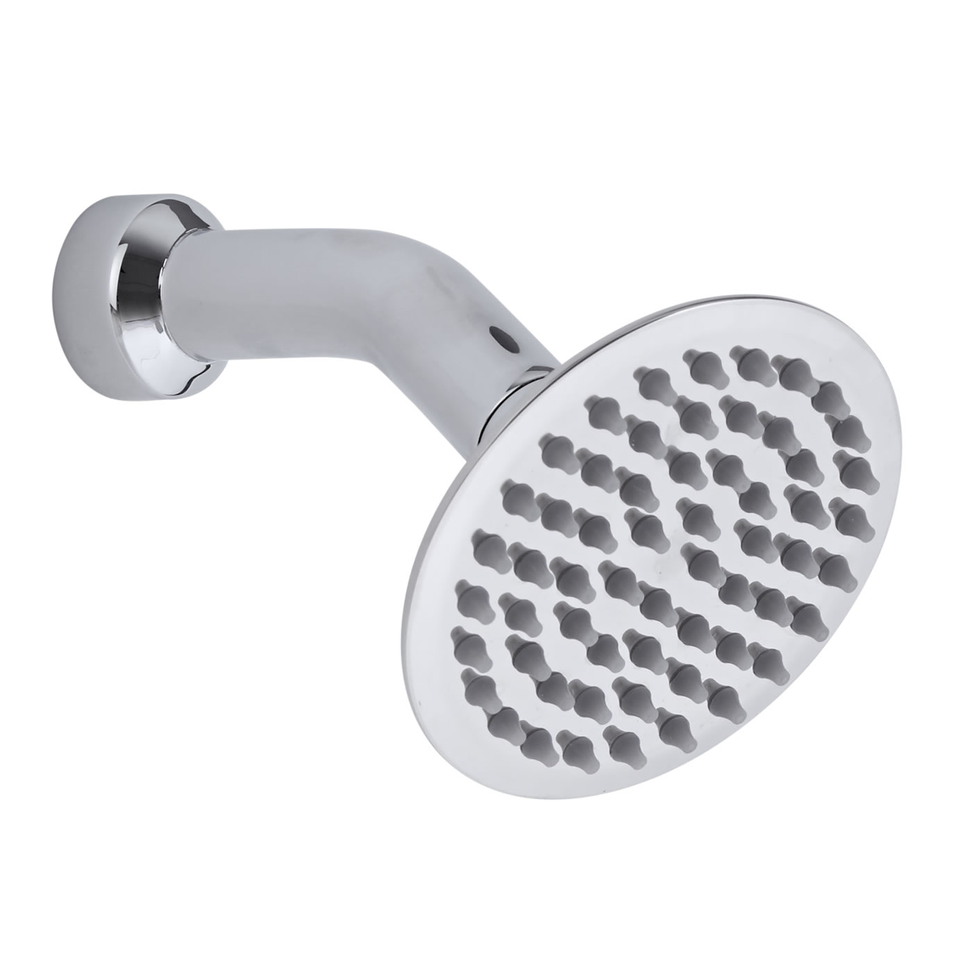 4" Shower Head & Cranked Arm
