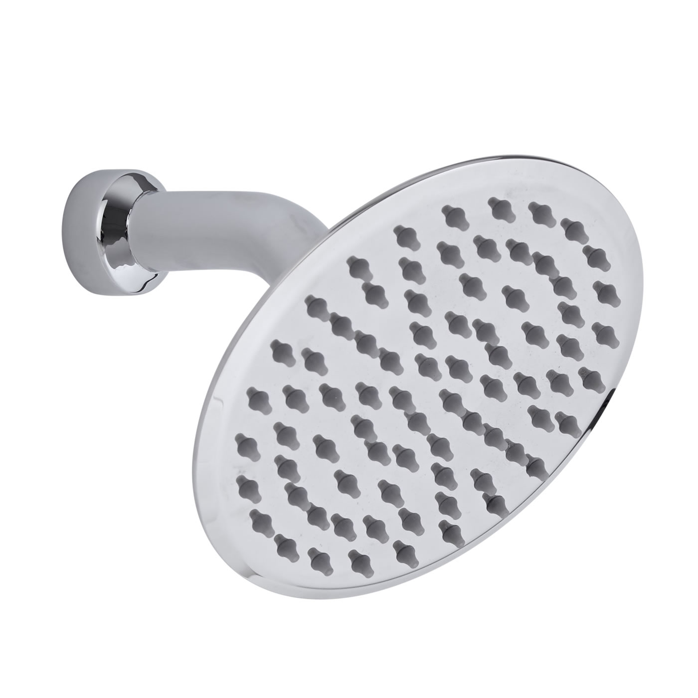 6" Shower Head & Cranked Arm