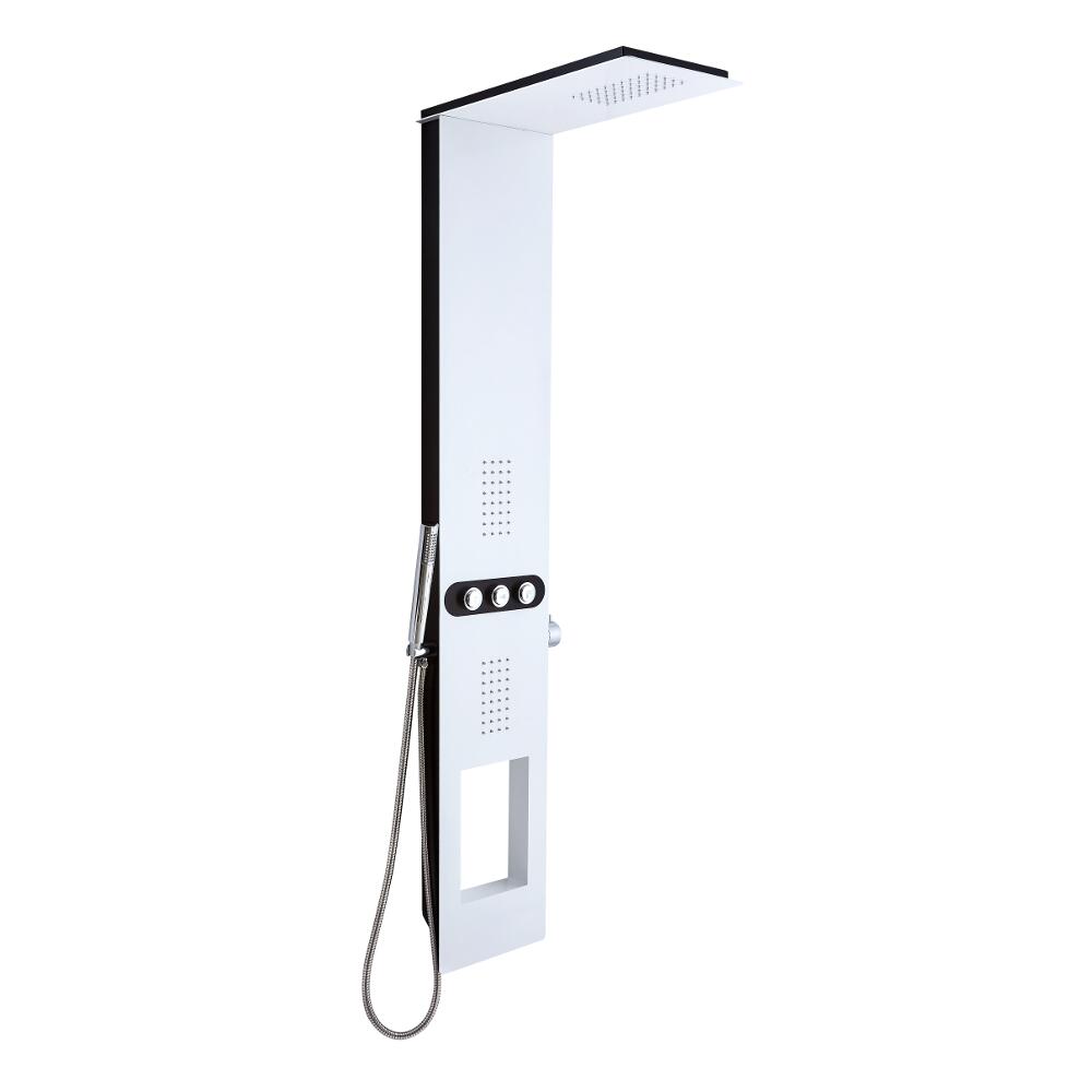 Hale - White Aluminum Thermostatic Shower Panel