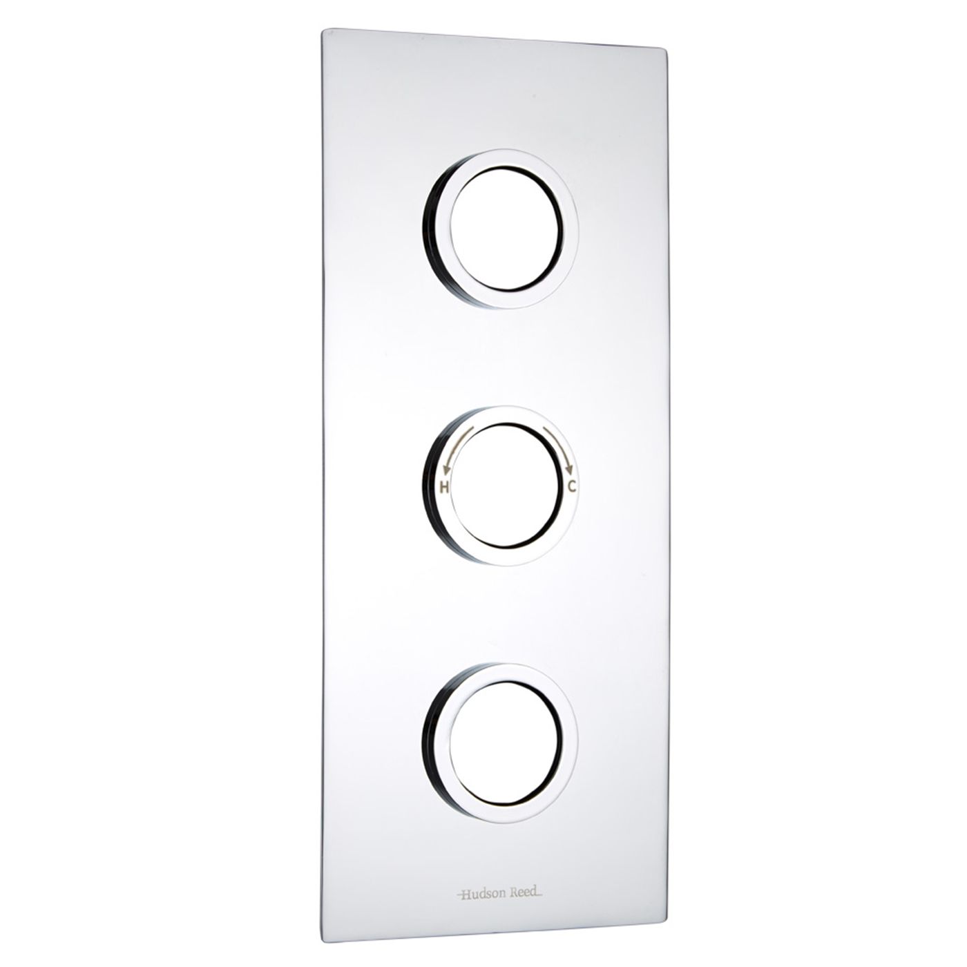 Triple Trim Plate (Round Flange) - Chrome Plated Brass