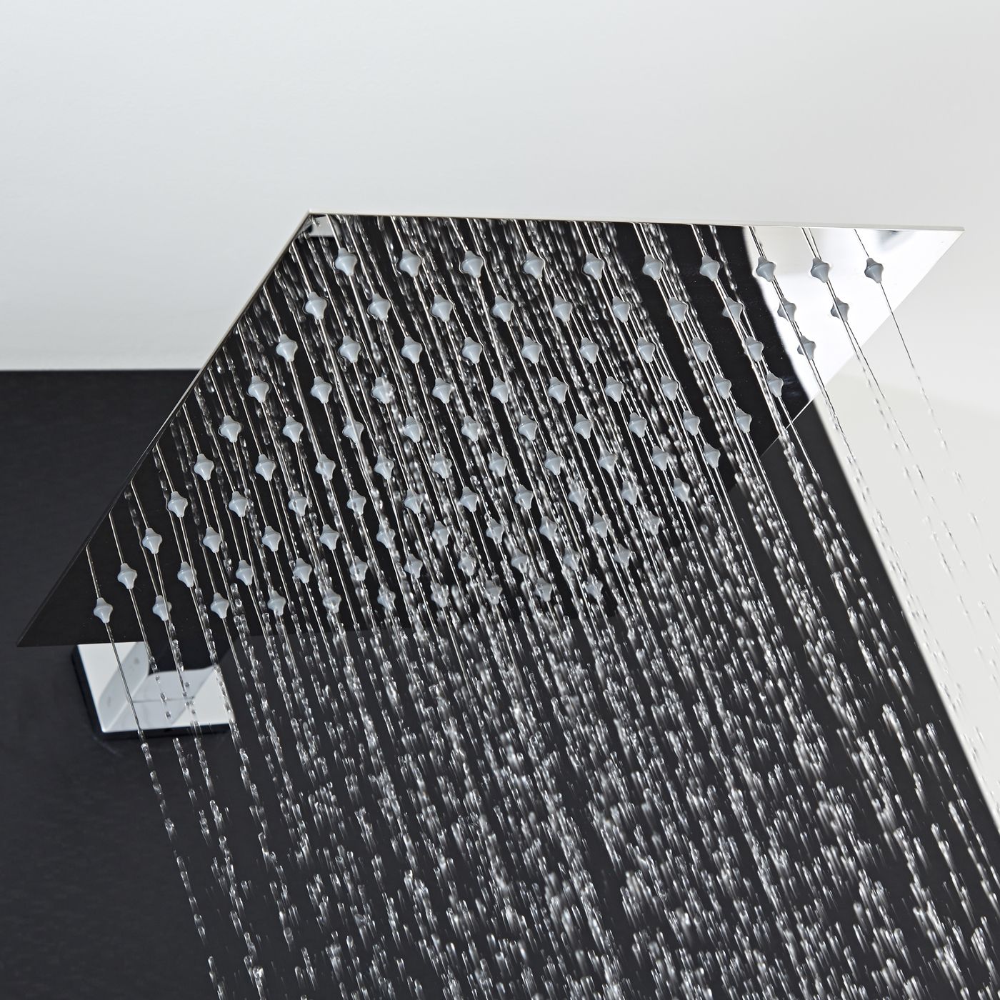 12" Square Shower Head with Rectangular Wall Arm
