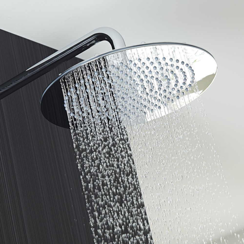 12" Round Shower Head with Wall Arm