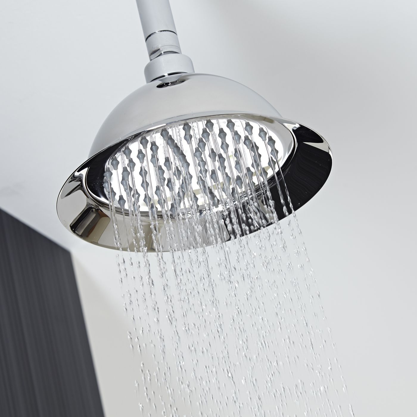 8" Shower Rose with Round Ceiling Arm