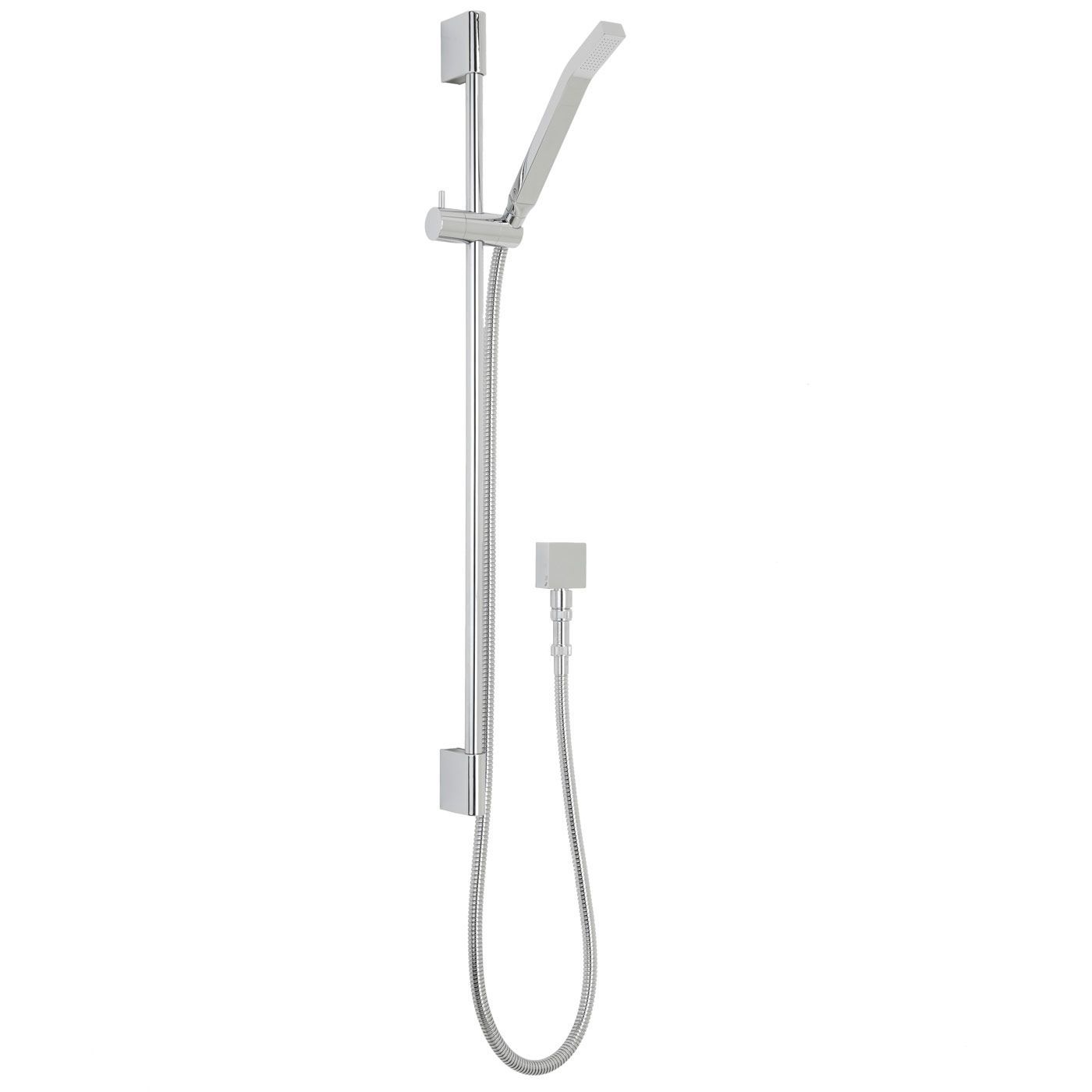 Valquest Round Slider Rail Kit with Slimline Handset, Square Elbow