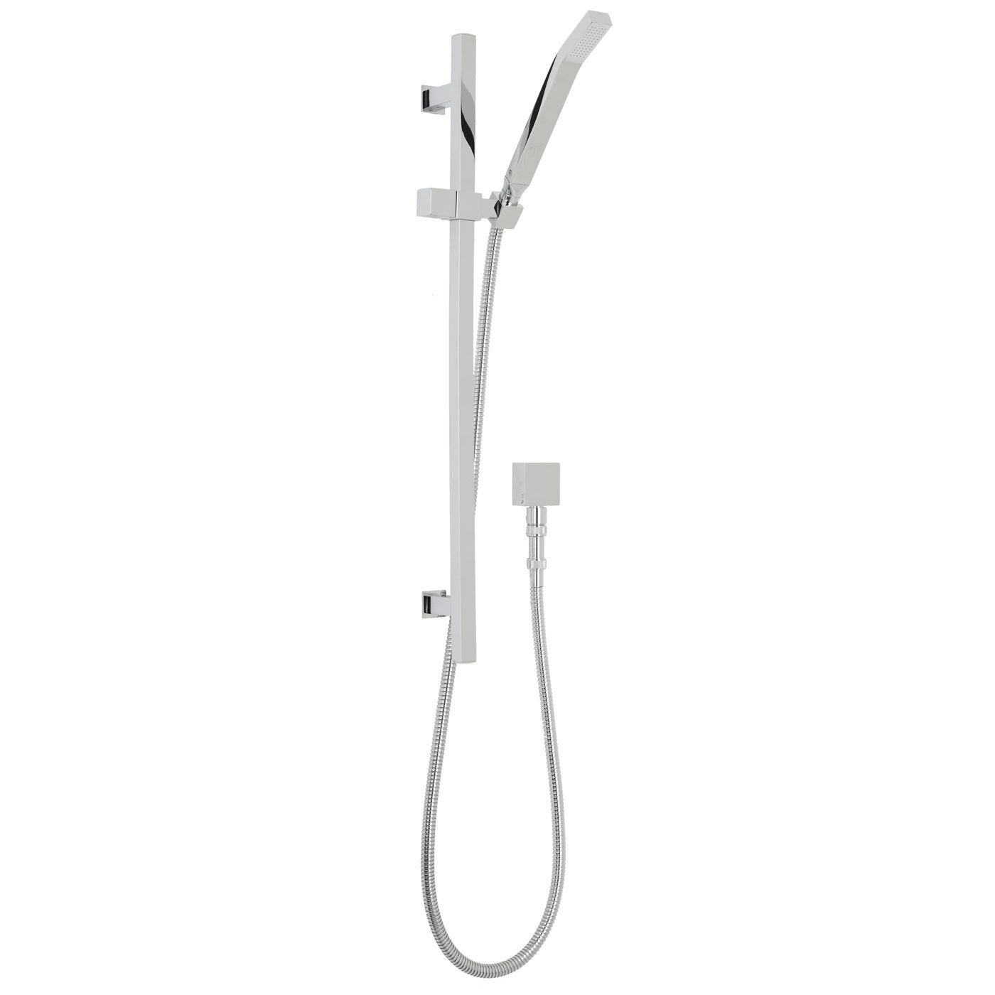 Valquest Square Slider Rail Kit with Slimline Handset, Square Elbow