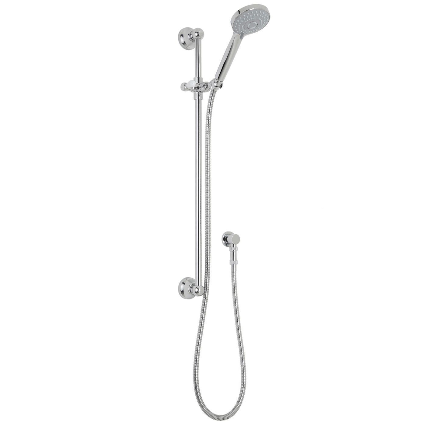 Traditional Slider Rail Kit with Multifunction Handset, Round Elbow