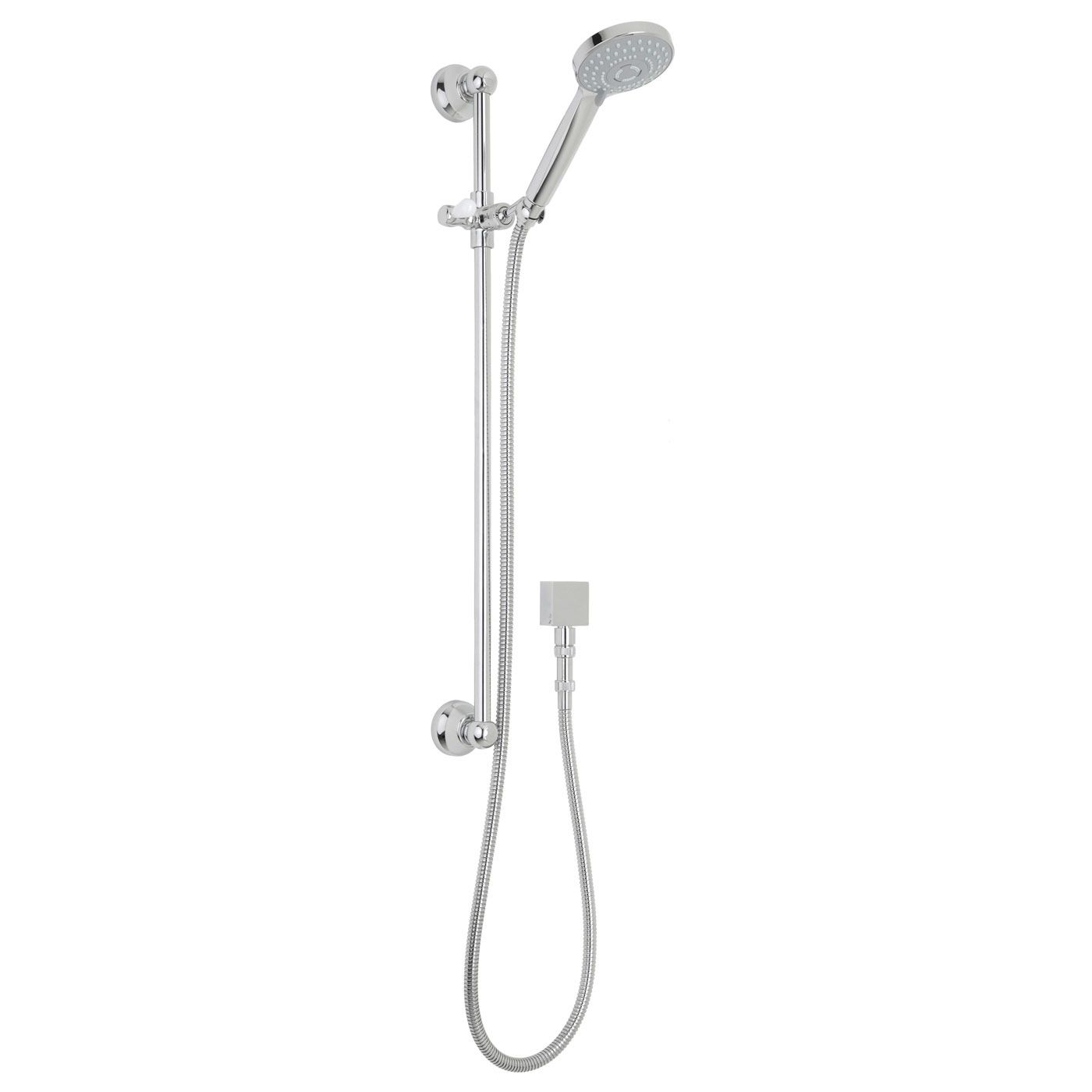 Traditional Slider Rail Kit with Multifunction Handset, Square Elbow