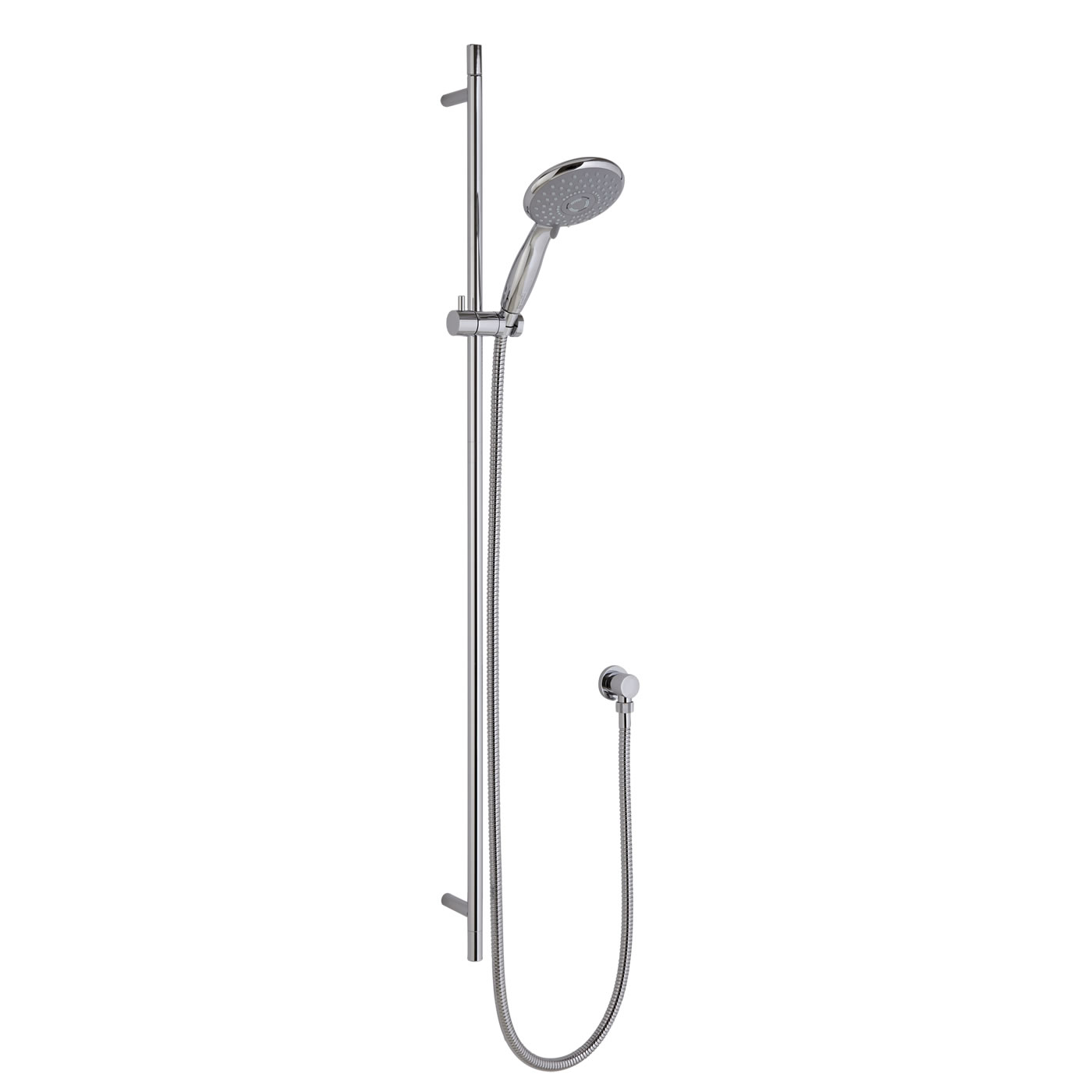 Valquest Minimalist Slider Rail with Multifunction Handset, Round Elbow