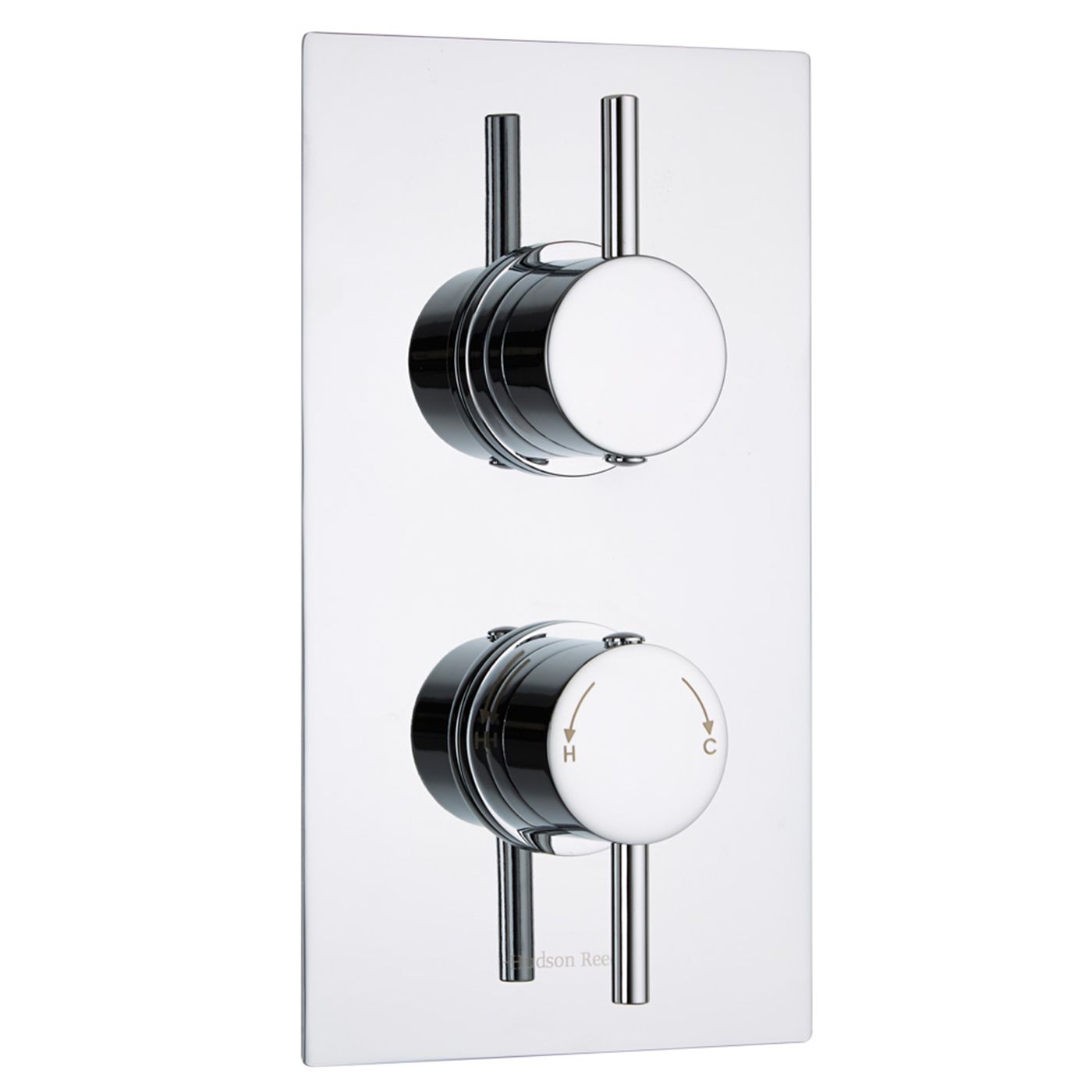 Quest Concealed 2 Outlet Twin with Diverter Thermostatic Shower Valve