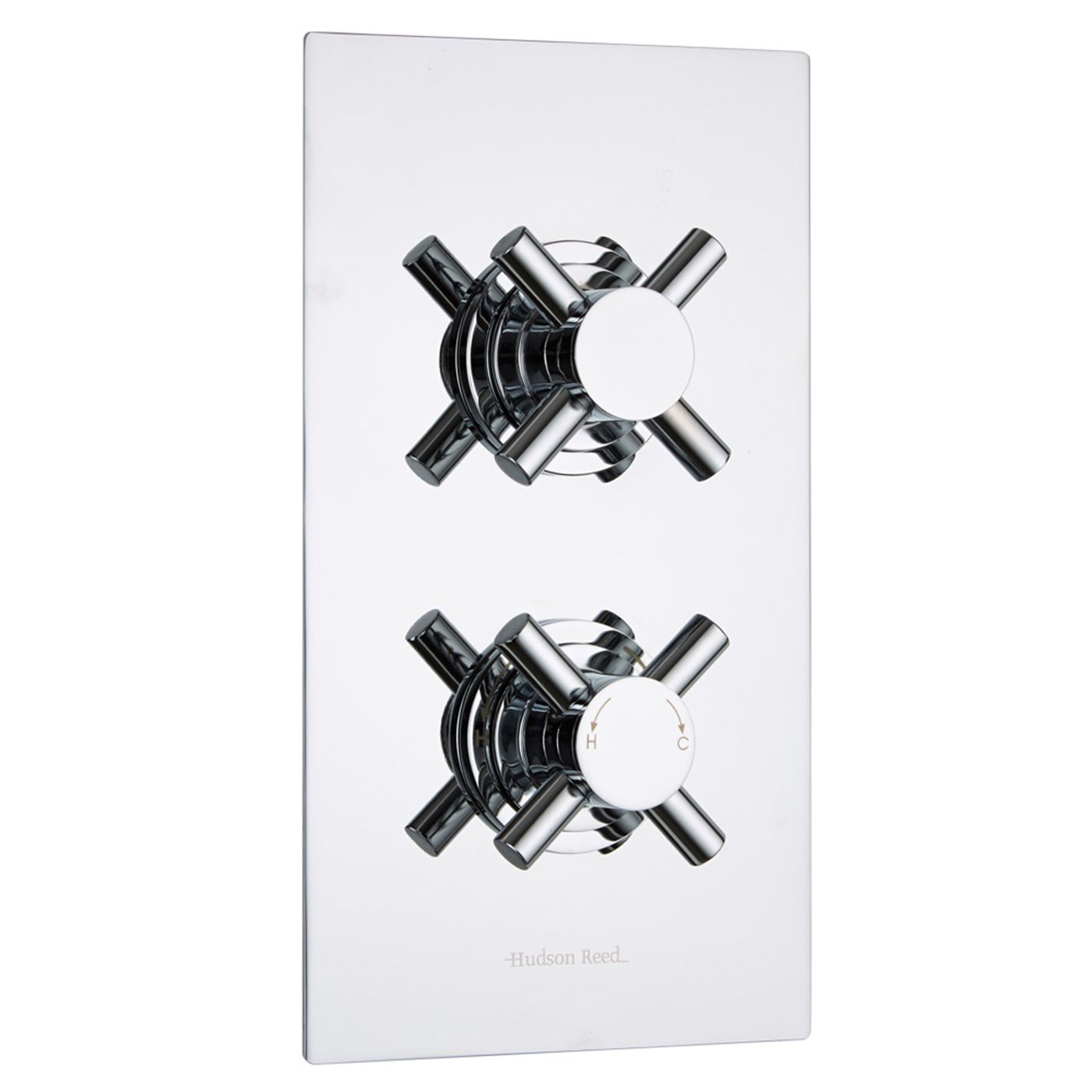Kristal Concealed 1 Outlet Twin Thermostatic Shower Valve