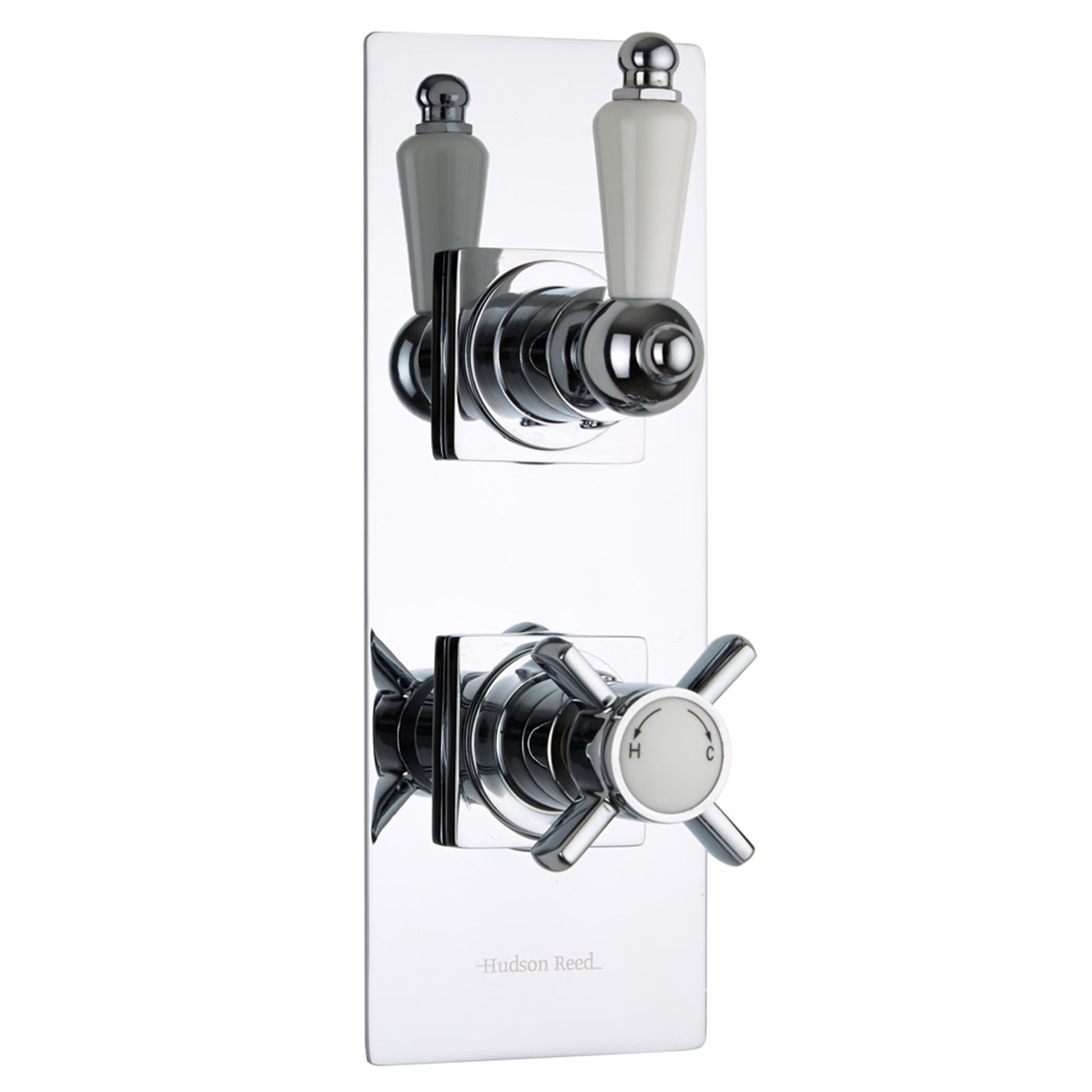 Beaumont Concealed 1 Outlet Twin Thermostatic Shower Valve (Slim Trim Plate)