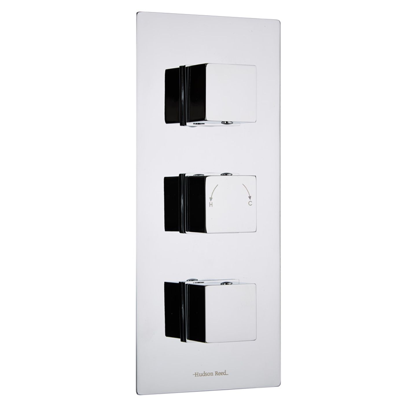 Kubix Concealed 3 Outlet Triple with Diverter Thermostatic Shower Valve